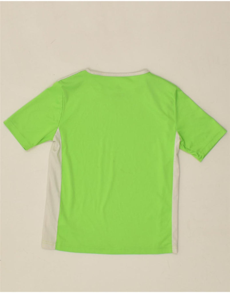 ADIDAS Boys Climalite T-Shirt Top 9-10 Years Small  Green Polyester | Vintage Adidas | Thrift | Second-Hand Adidas | Used Clothing | Messina Hembry 