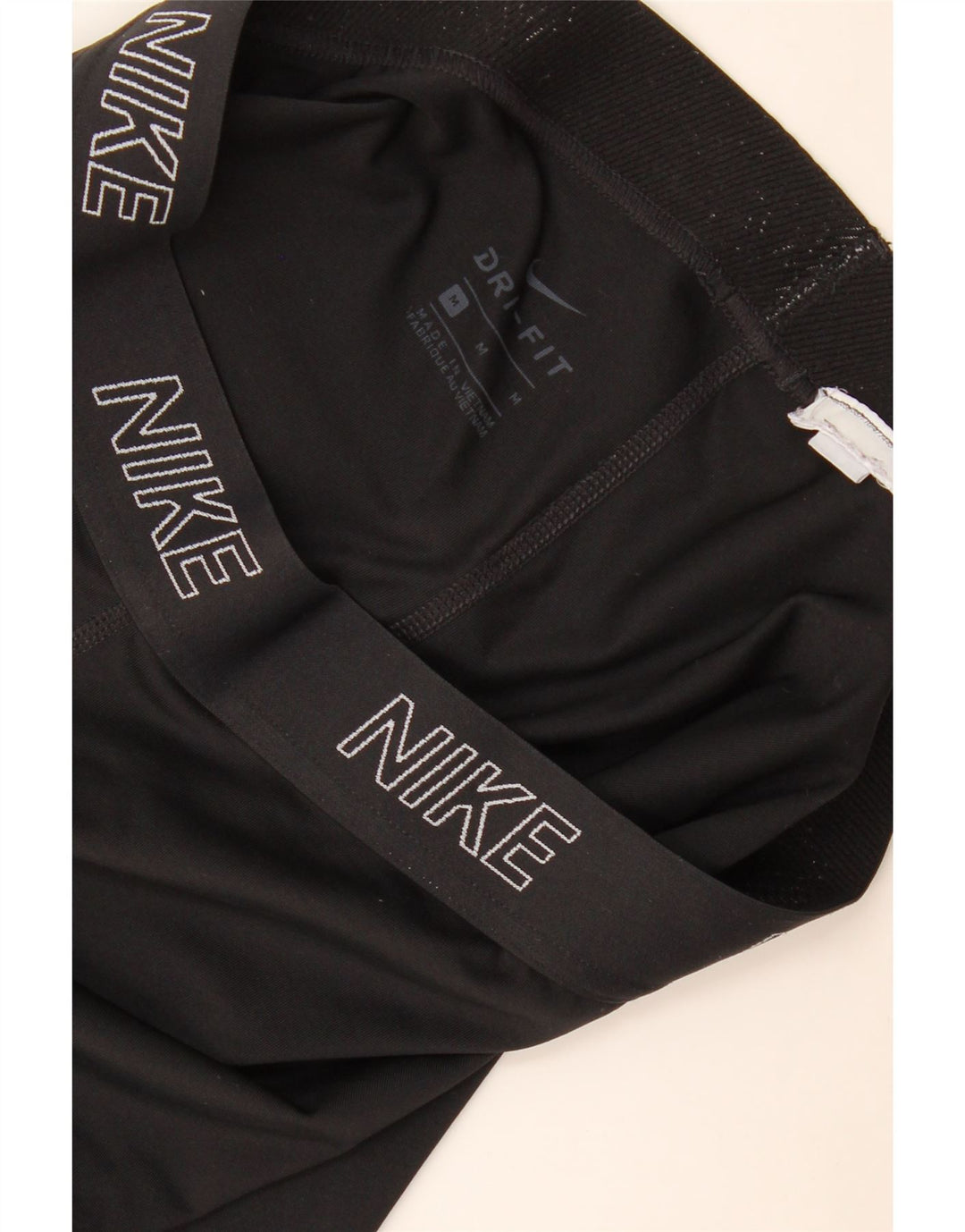 Nike Womens Dri Fit Graphic Capri Leggings UK 12 Medium Black