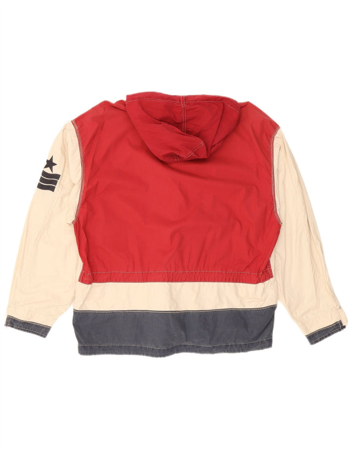 Ocean Star Mens Windbreaker Jacket IT 46 Small White Colourblock Synthetic