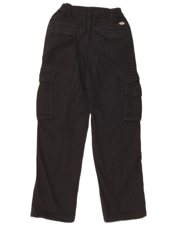 Dickies Womens Straight Cargo Trousers W26 L27 Black