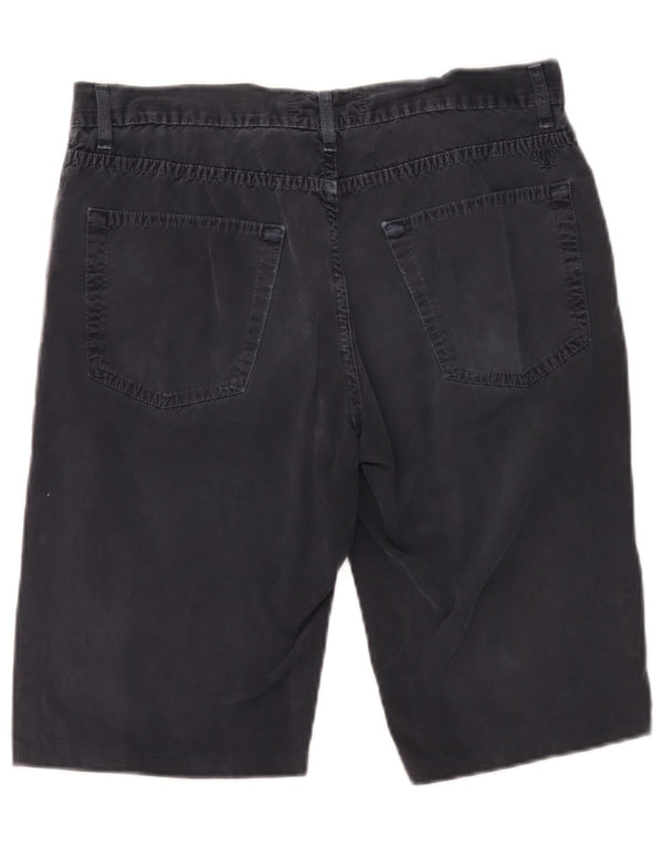 Fred Perry Mens Casual Shorts IT 46 Small W30  Navy Blue Cotton