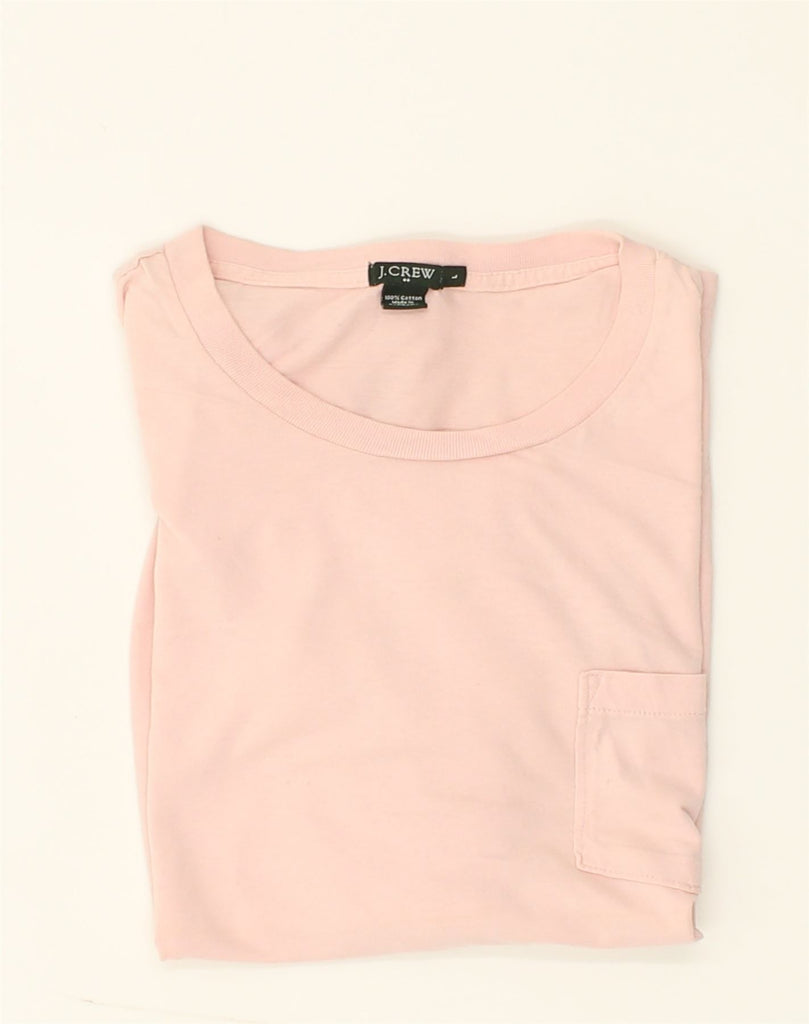 J. CREW Mens T-Shirt Top Large Pink Cotton | Vintage J. Crew | Thrift | Second-Hand J. Crew | Used Clothing | Messina Hembry 