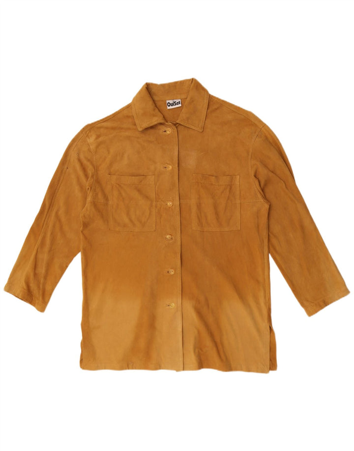 Oui Set Womens Oversized Shirt EU 36 Small Brown