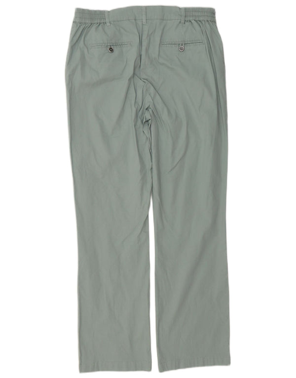 Cotton Traders Womens Straight Casual Trousers UK 14 Large W32 L30 Green