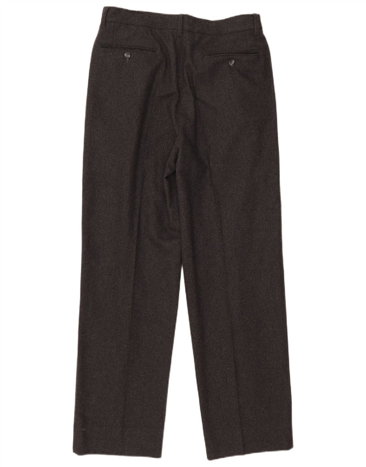 Vintage Mens Pegged Casual Trousers IT 48 Medium W30 L31 Grey Wool