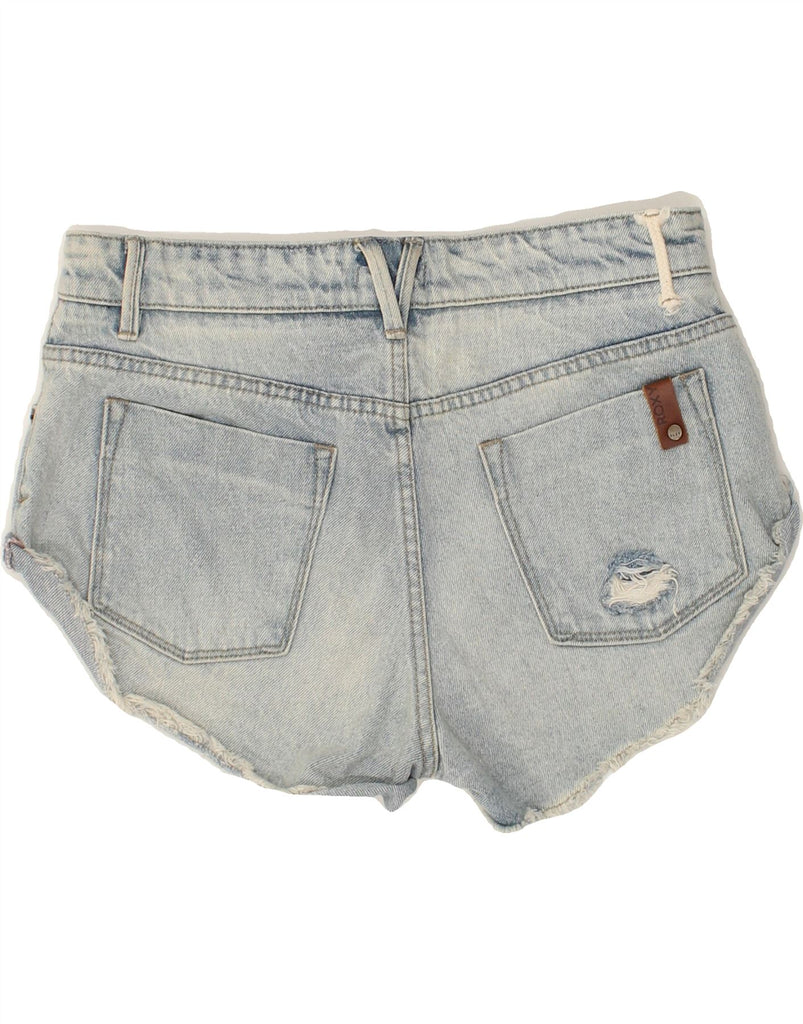 ROXY Womens Distressed Denim Shorts W27 Small Blue Cotton | Vintage Roxy | Thrift | Second-Hand Roxy | Used Clothing | Messina Hembry 