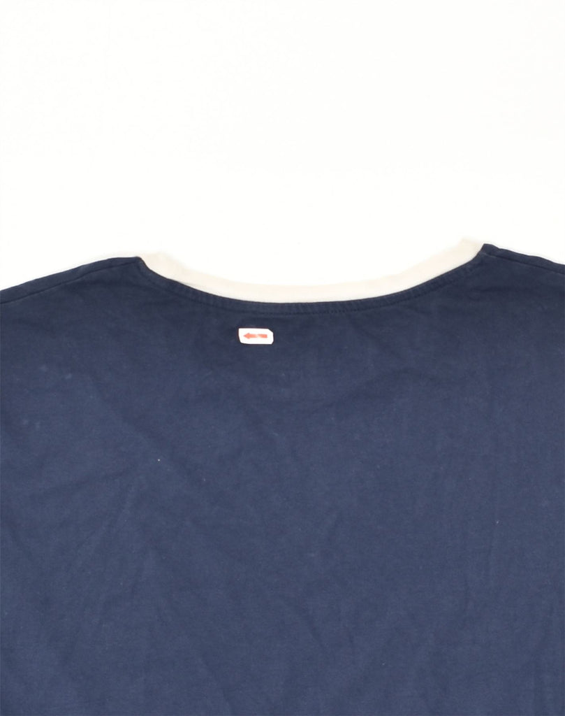 JACK & JONES Mens T-Shirt Top Large Navy Blue Cotton | Vintage Jack & Jones | Thrift | Second-Hand Jack & Jones | Used Clothing | Messina Hembry 