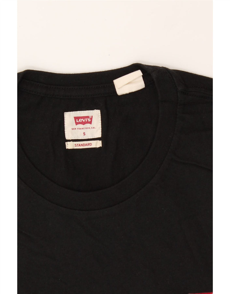LEVI'S Mens Standard T-Shirt Top Small Black Cotton Vintage Levi's and Second-Hand Levi's from Messina Hembry 