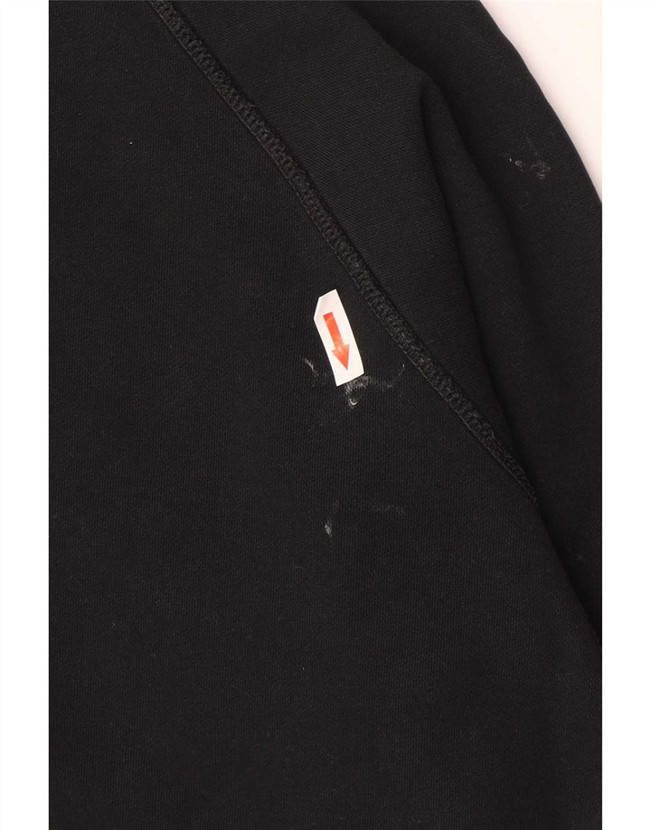 Diesel Mens Graphic Sweatshirt Jumper Medium Black Cotton