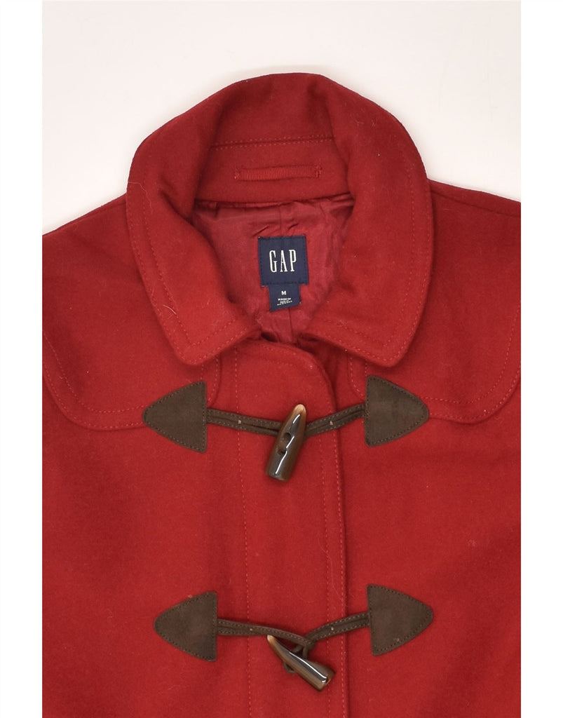 GAP Womens Duffle Jacket UK 14 Medium Red Wool | Vintage Gap | Thrift | Second-Hand Gap | Used Clothing | Messina Hembry 