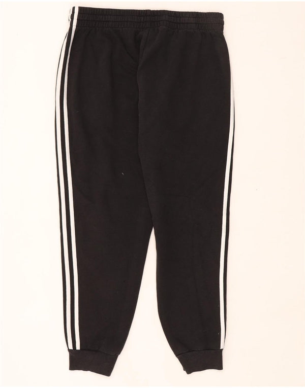Adidas Womens Tracksuit Trousers Joggers UK 16 Large Black Cotton