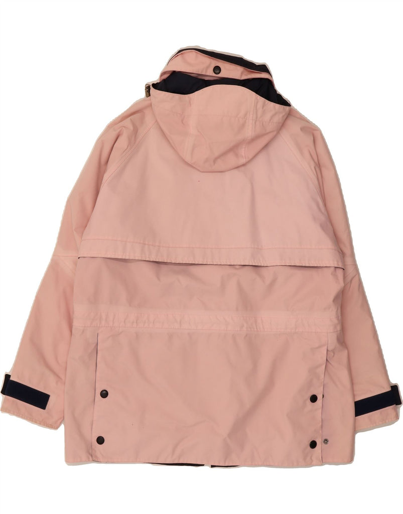 MUSTO Mens Hooded Windbreaker Jacket UK 40 Large Pink Nylon Vintage Musto and Second-Hand Musto from Messina Hembry 