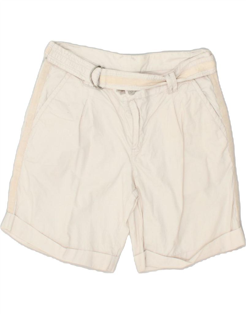 CHAMPION Womens Chino Shorts Medium W30 Off White Cotton | Vintage Champion | Thrift | Second-Hand Champion | Used Clothing | Messina Hembry 