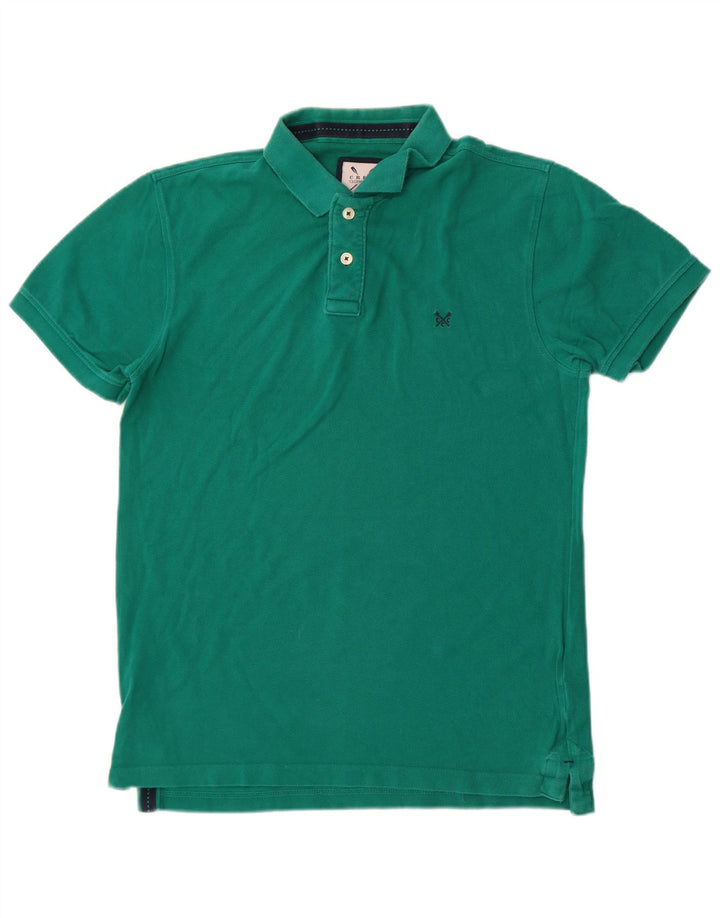 Crew Clothing Mens Polo Shirt Medium Green Cotton