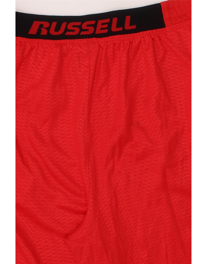 RUSSELL ATHLETIC Boys Sport Shorts 14-15 Years XL Red Polyester Vintage Russell Athletic and Second-Hand Russell Athletic from Messina Hembry 