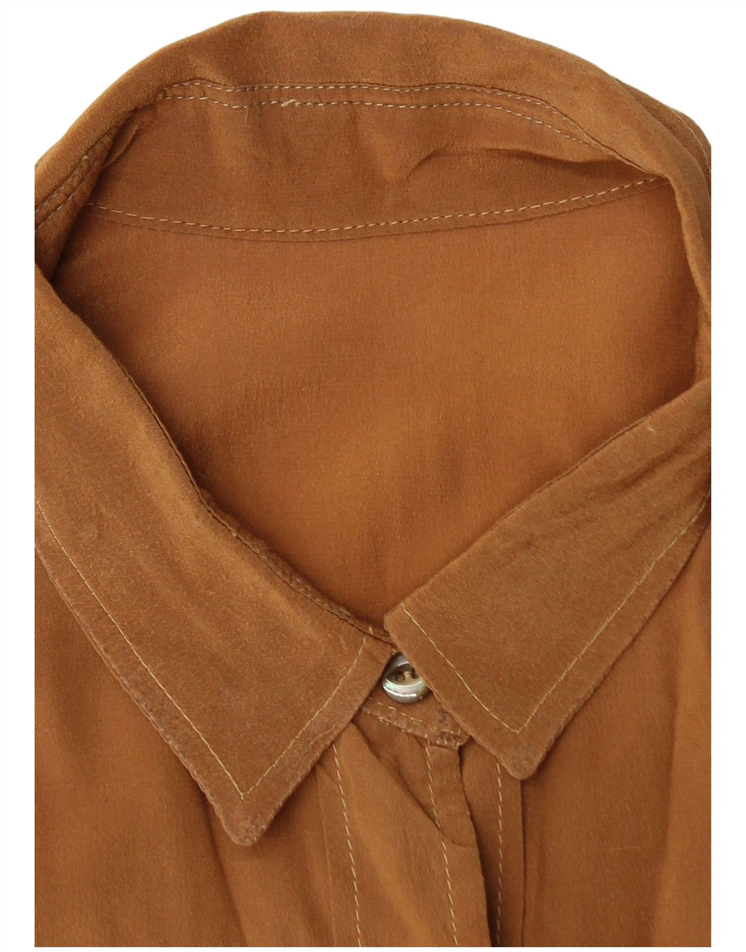 VINTAGE Womens Shirt UK 18 XL Brown