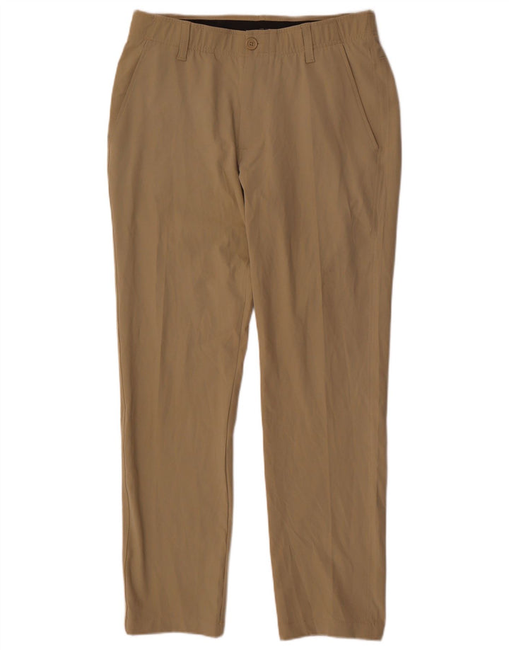 Under Armour Mens Slim Chino Trousers W32 L32 Beige Polyester