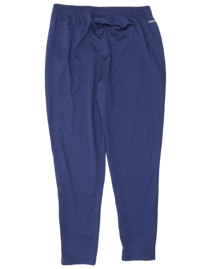 Adidas Mens Aeroready Tracksuit Trousers XL  Navy Blue Polyester