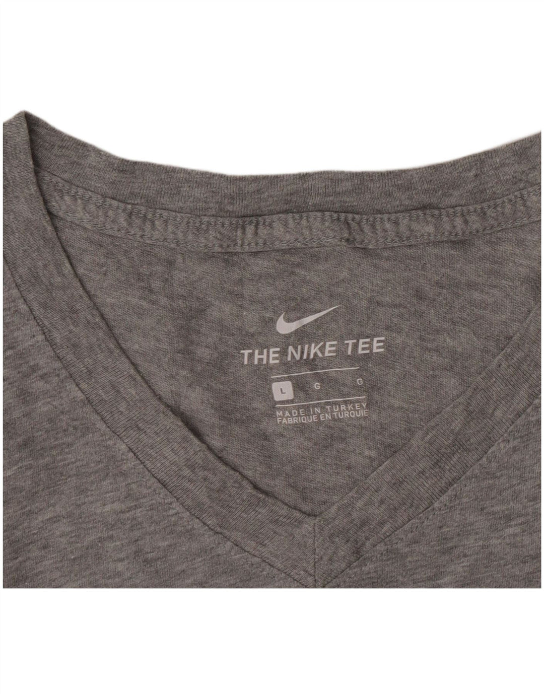 Nike Mens T-Shirt Top Large Grey