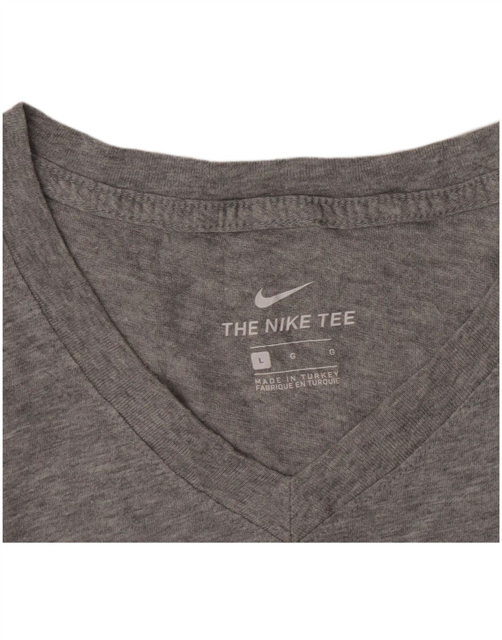 Nike Mens T-Shirt Top Large Grey