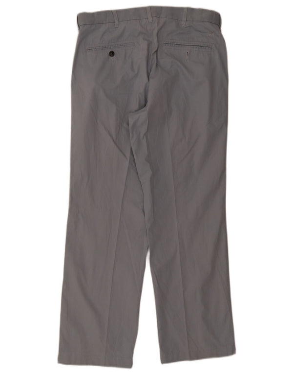 Marks & Spencer Mens Blue Harbour Straight Chino Trousers W32 L29 Cotton