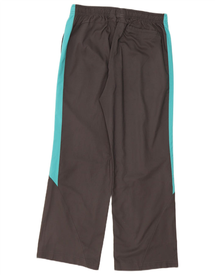 Reebok Womens Tracksuit Trousers UK 12 Medium Grey Colourblock Polyester