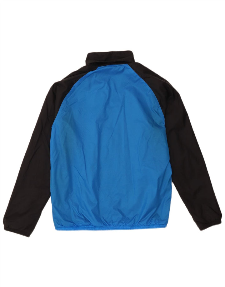 Puma Boys Tracksuit Top Jacket 13-14 Years Blue Colourblock Nylon