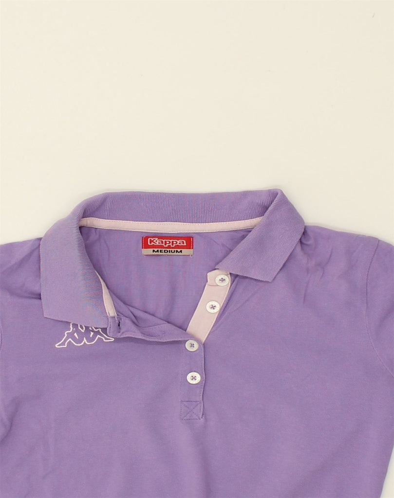 KAPPA Womens Polo Shirt UK 12 Medium Purple Cotton | Vintage Kappa | Thrift | Second-Hand Kappa | Used Clothing | Messina Hembry 