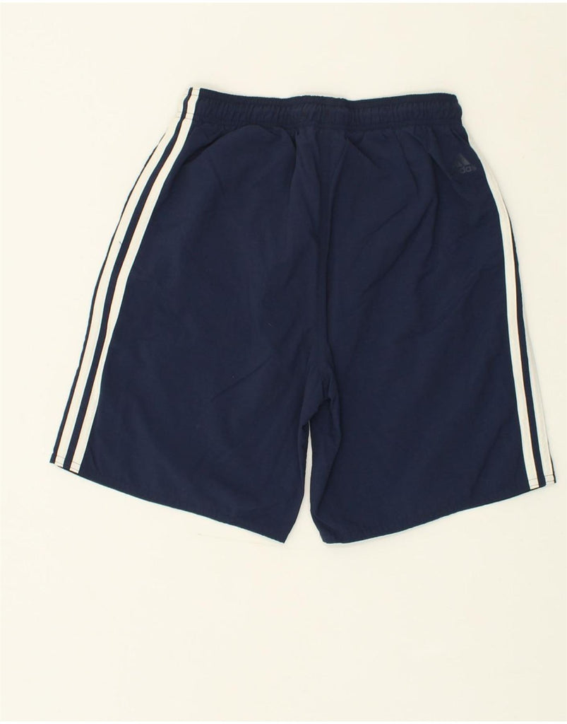 ADIDAS Boys Graphic Sport Shorts 13-14 Years Navy Blue Nylon | Vintage Adidas | Thrift | Second-Hand Adidas | Used Clothing | Messina Hembry 