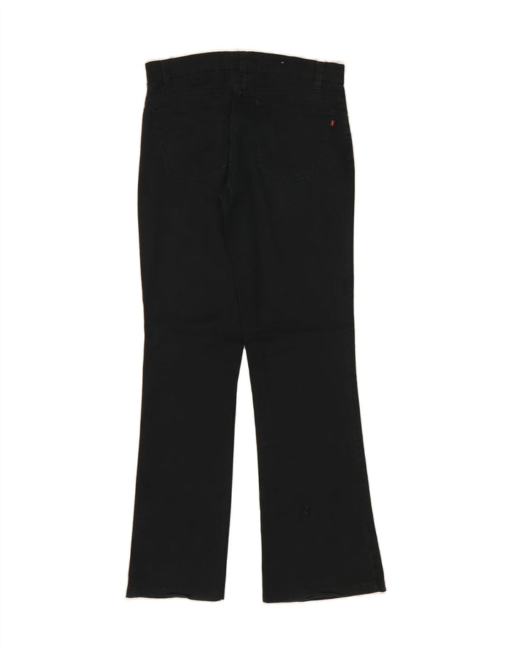 CARRERA Womens Bootcut Casual Trousers IT 42 Medium W28 L31 Black Cotton Vintage Carrera and Second-Hand Carrera from Messina Hembry 