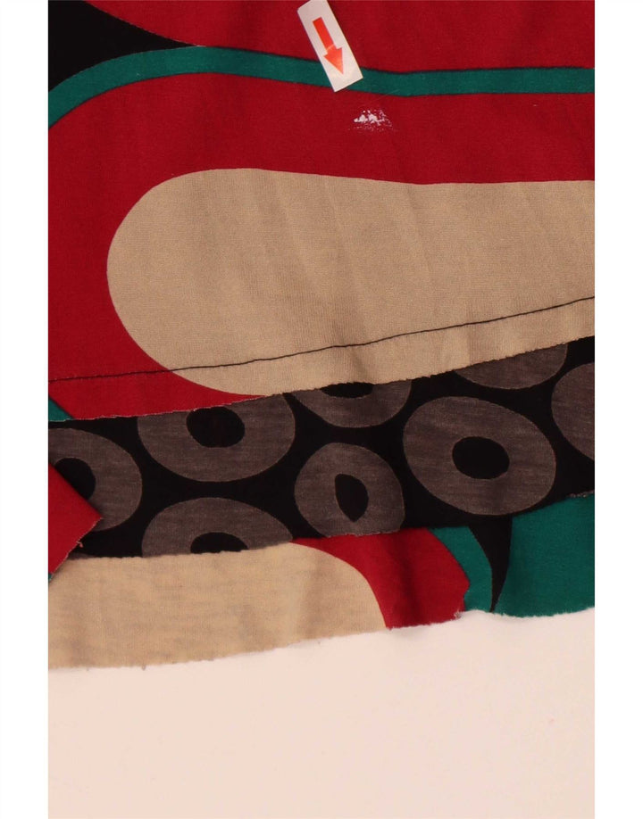 Desigual Womens Graphic A-Line Dress UK 12 Medium Multicoloured Geometric