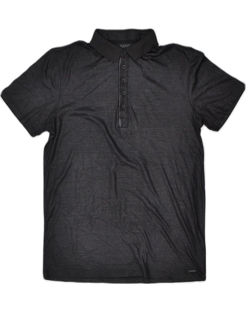 GUESS Mens Polo Shirt Small Black Polyester | Vintage | Thrift | Second-Hand | Used Clothing | Messina Hembry 