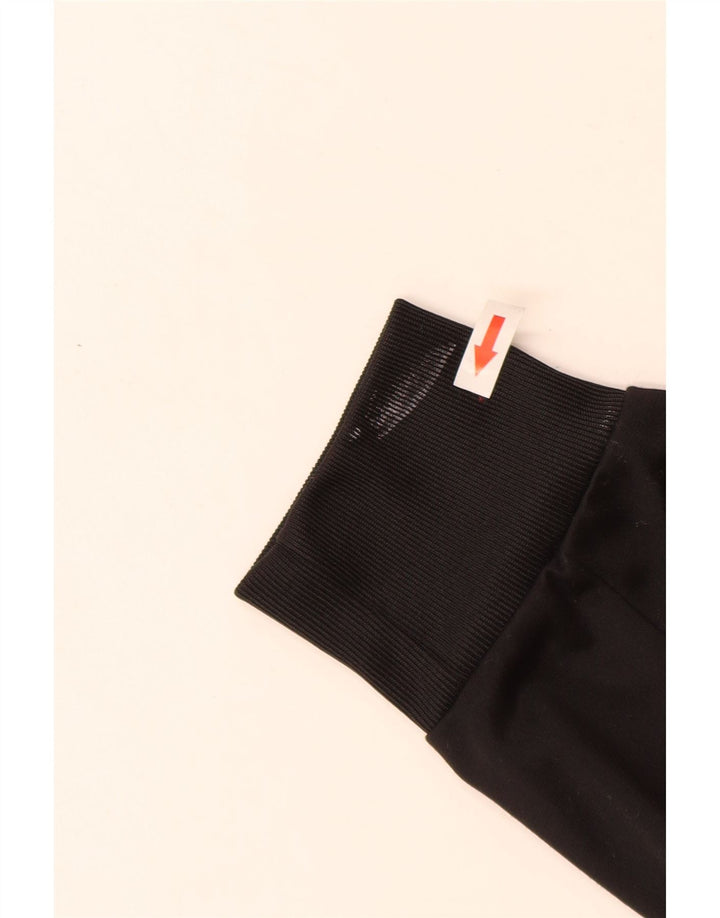 Adidas Mens Tracksuit Top Jacket UK 36/38 Small Black Polyester