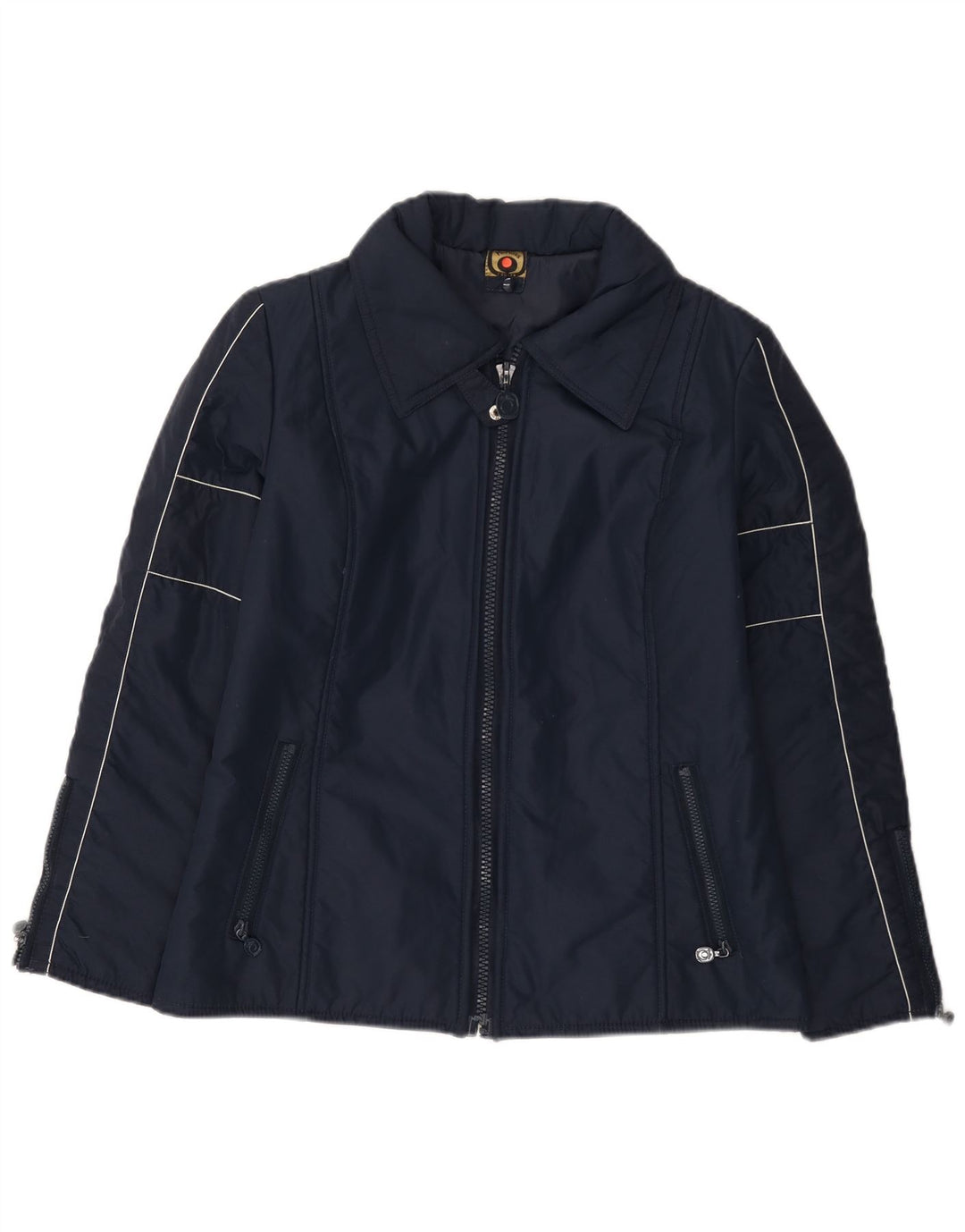 MC Ross Womens Padded Jacket UK 8 Small Navy Blue Polyamide