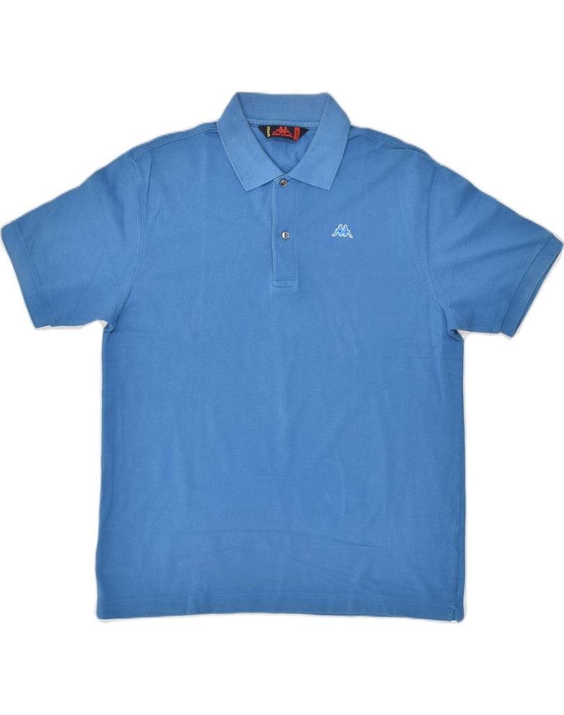 KAPPA Mens Polo Shirt Large Blue Cotton | Vintage Kappa | Thrift | Second-Hand Kappa | Used Clothing | Messina Hembry 