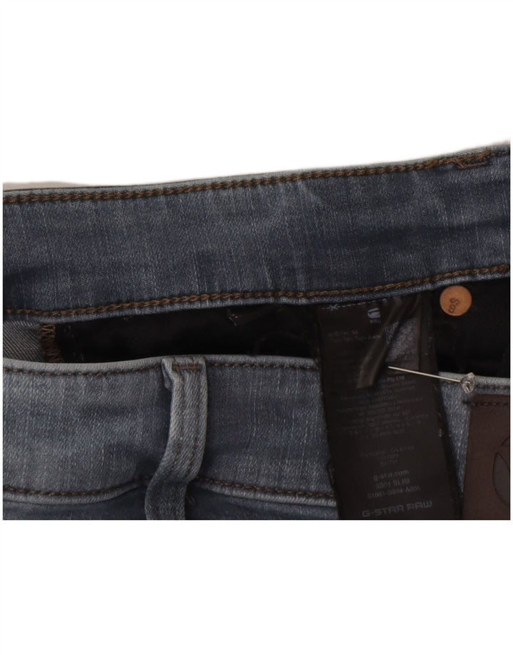 G-Star Mens Slim Jeans W34 L30 Blue Polyester