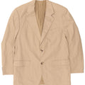 Marks & Spencer Mens 2 Button Blazer Jacket UK 40 Medium Beige Cotton