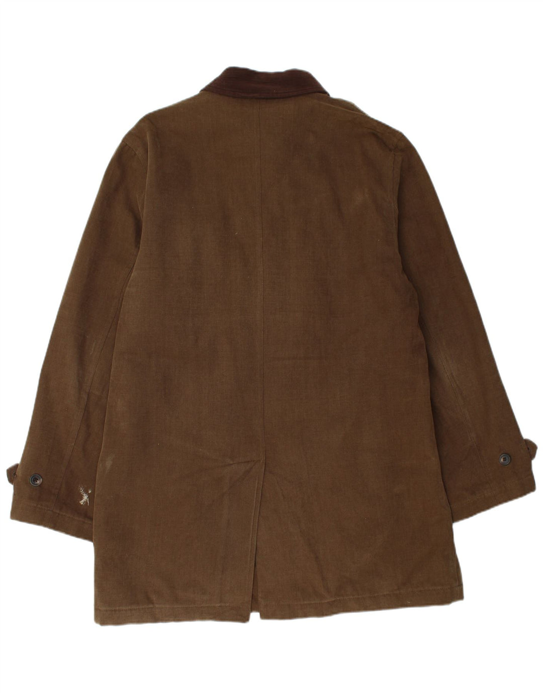 Magee Mens Overcoat UK 42 Large Khaki Cotton