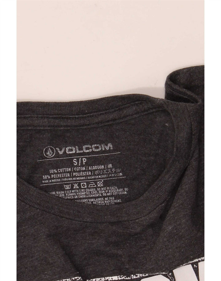 Volcom Mens Graphic T-Shirt Top Small Grey Cotton