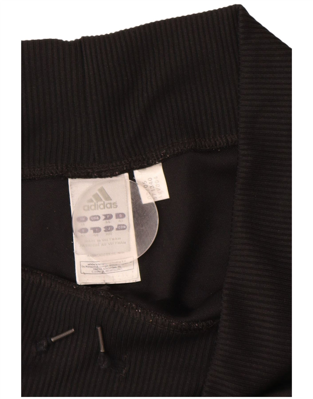 ADIDAS Womens Tracksuit Trousers UK 16 Large  Black Polyester