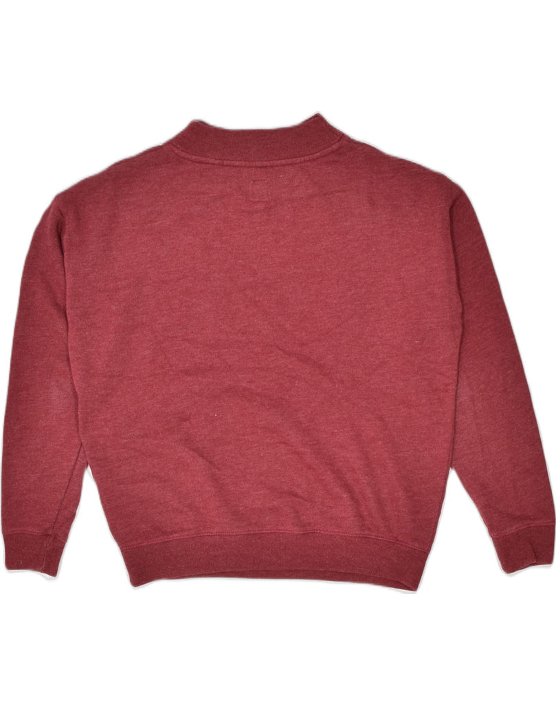 JACK WILLS Womens Sweatshirt Jumper UK 8 Small Maroon Cotton Classic | Vintage | Thrift | Second-Hand | Used Clothing | Messina Hembry 