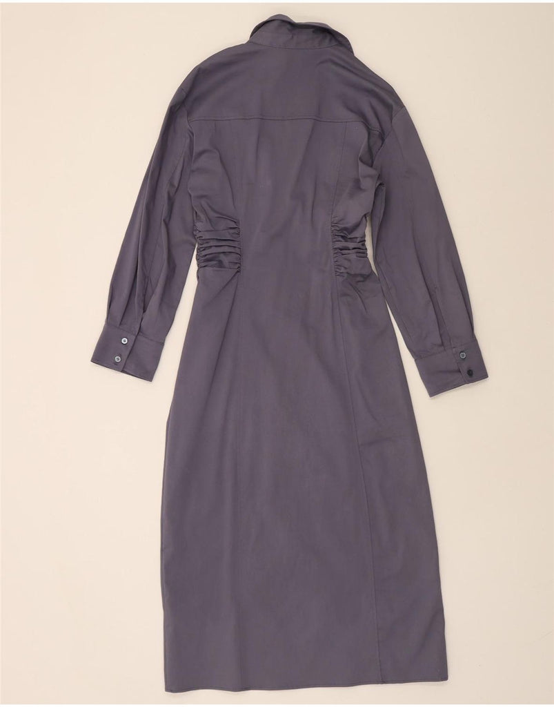 ZARA Womens Pullover Shirt Dress UK 12 Medium Navy Blue Cotton Vintage Zara and Second-Hand Zara from Messina Hembry 