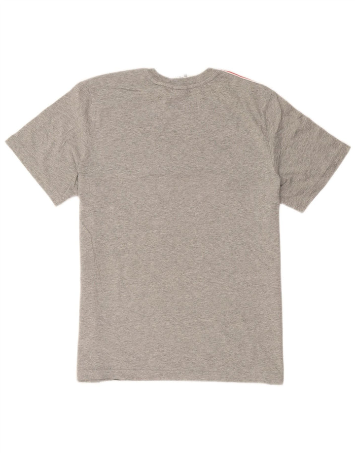 Nike Mens Graphic T-Shirt Top Large Grey Colourblock Cotton