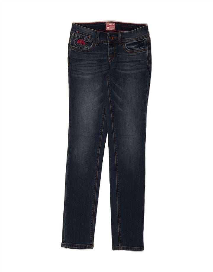 SUPERDRY Womens Cigarette Slim Jeans W30 L31 Blue Cotton Vintage Superdry and Second-Hand Superdry from Messina Hembry 
