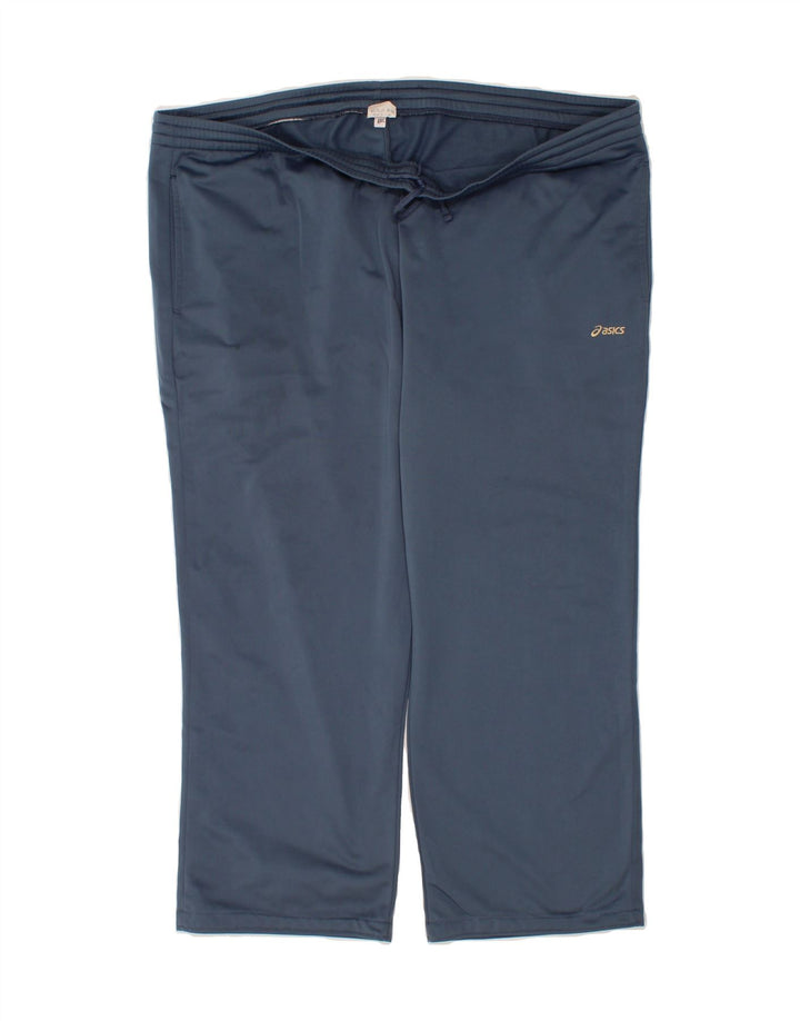 ASICS Mens Tracksuit Trousers 3XL  Navy Blue Polyester Vintage Asics and Second-Hand Asics from Messina Hembry 