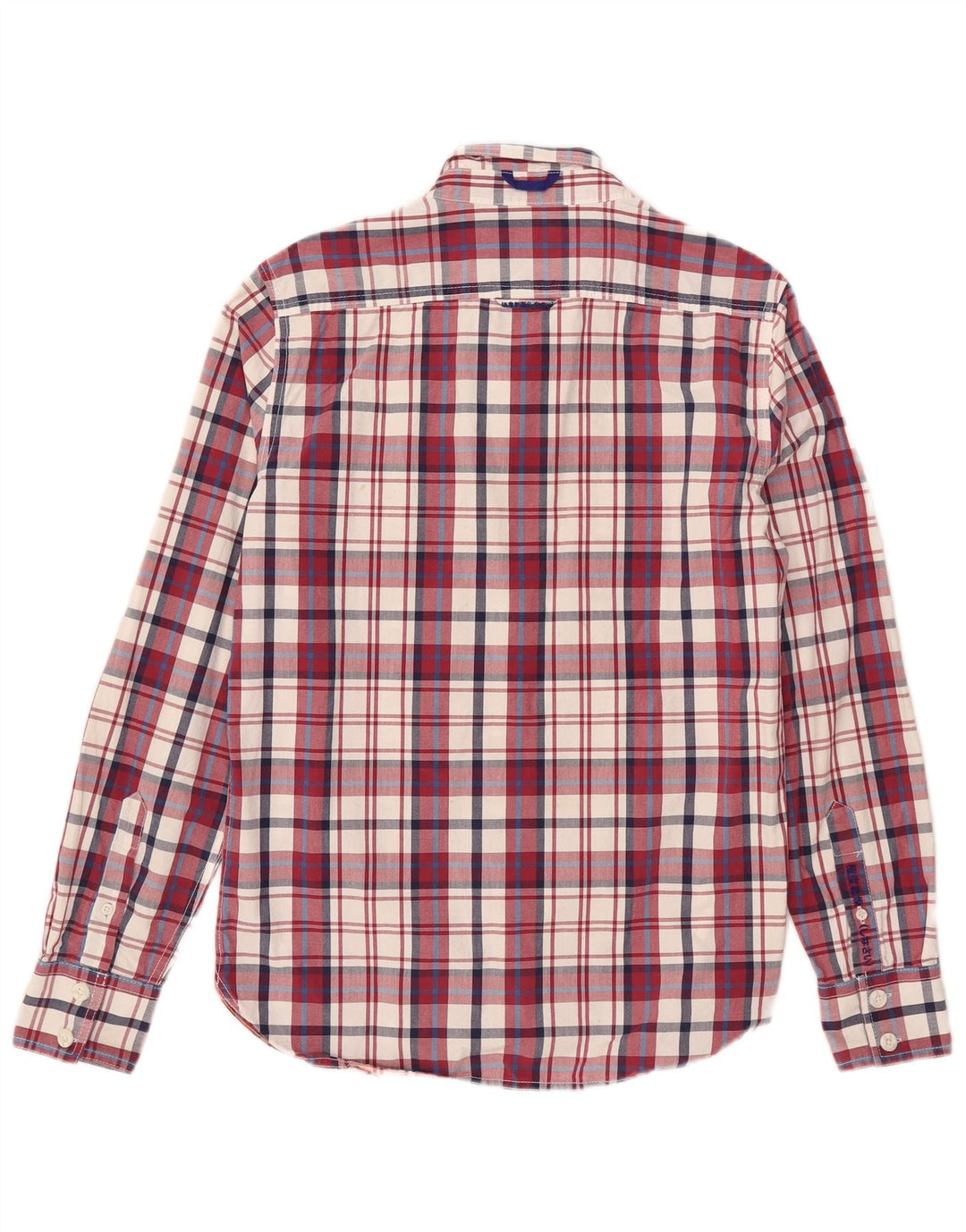 Superdry Mens Shirt Large Red Check Cotton