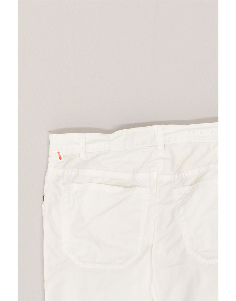 JECKERSON Womens Bermuda Shorts W27 Small White Cotton | Vintage Jeckerson | Thrift | Second-Hand Jeckerson | Used Clothing | Messina Hembry 