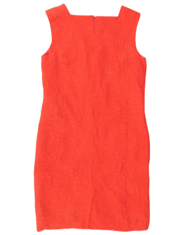 Phase Eight Womens Sleeveless Sheath Dress UK 12 Medium Red Floral Silk