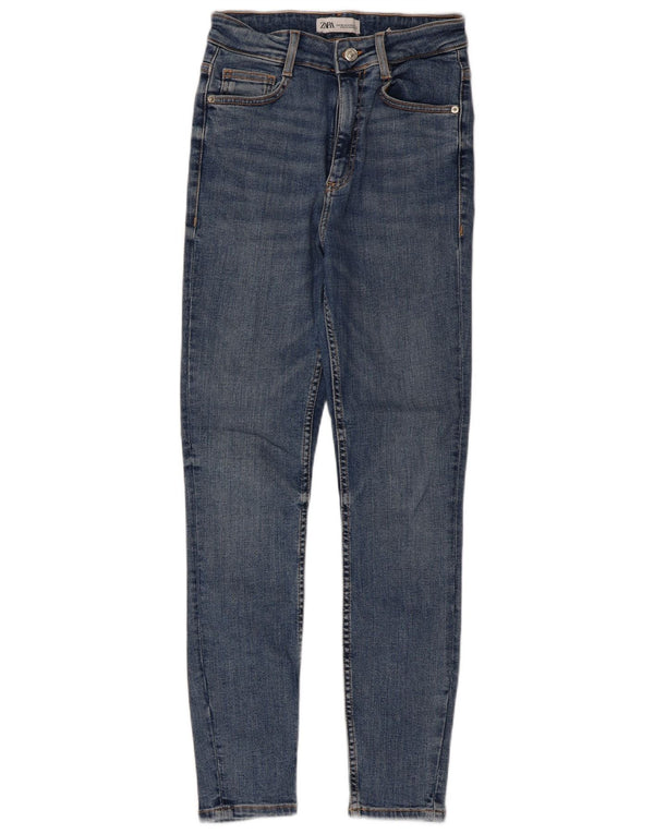 Zara Womens Skinny Jeans EU 36 XS W26 L27 Blue Cotton
