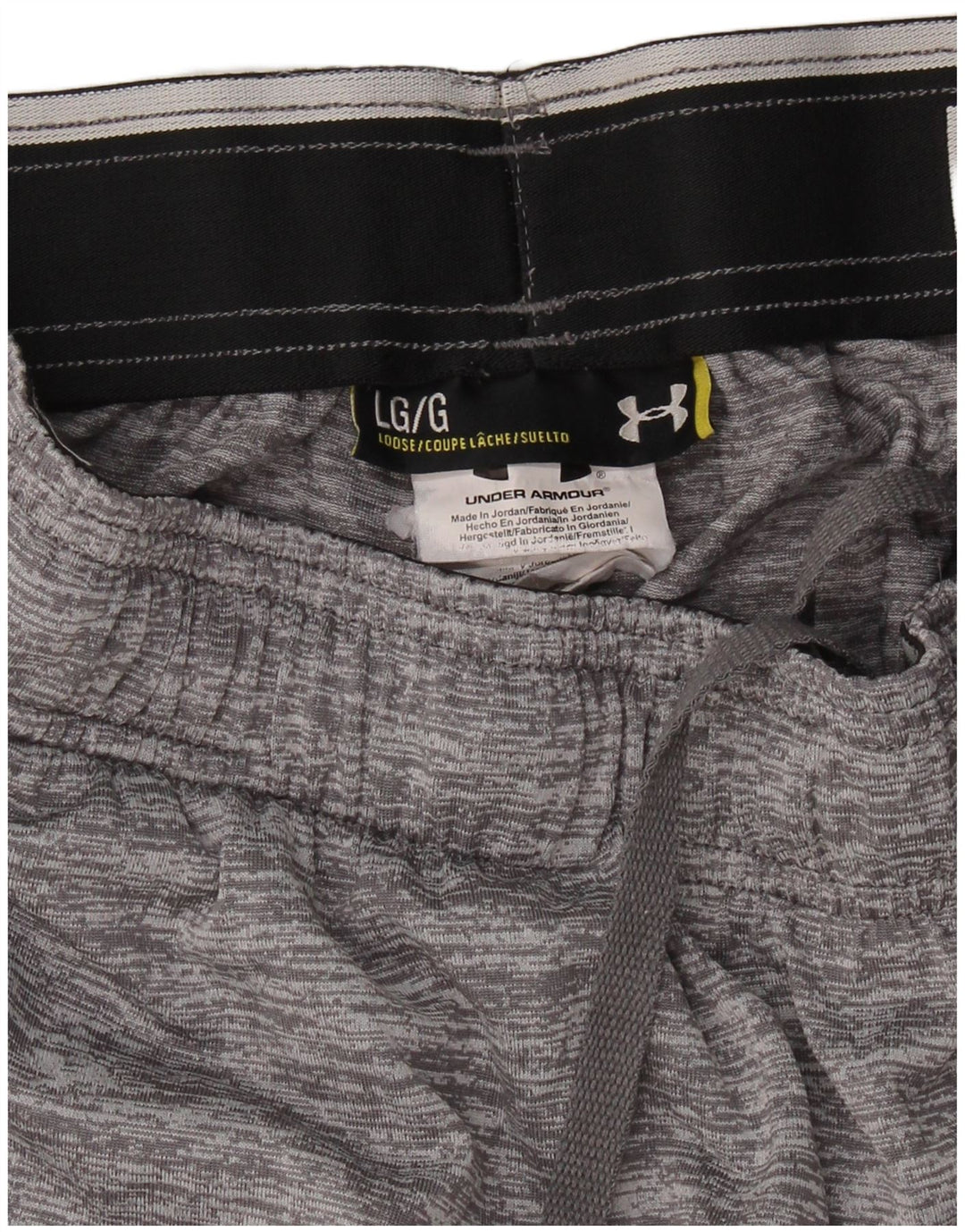 UNDER ARMOUR Mens Sport Shorts Large Grey Colourblock Polyester